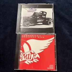 Aerosmith CD Lot Pump and Greatest Hits Rock Music Albums 2 Disc Set